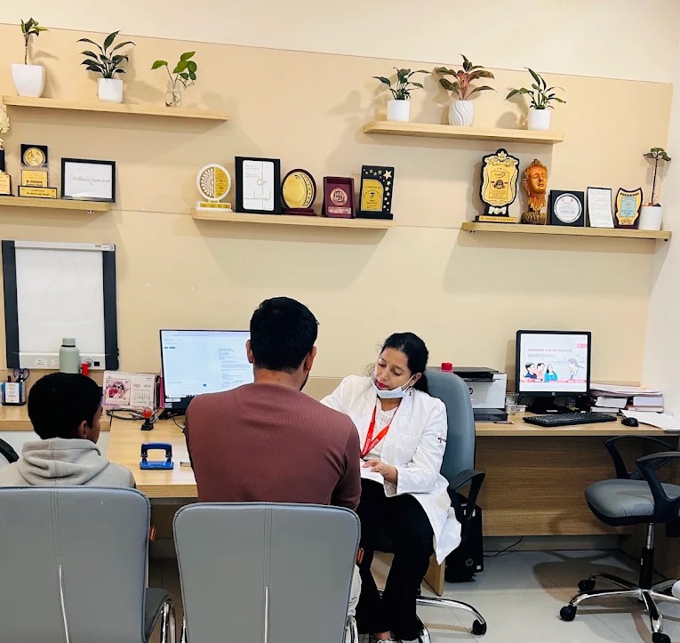 Doctor consulting with a patient