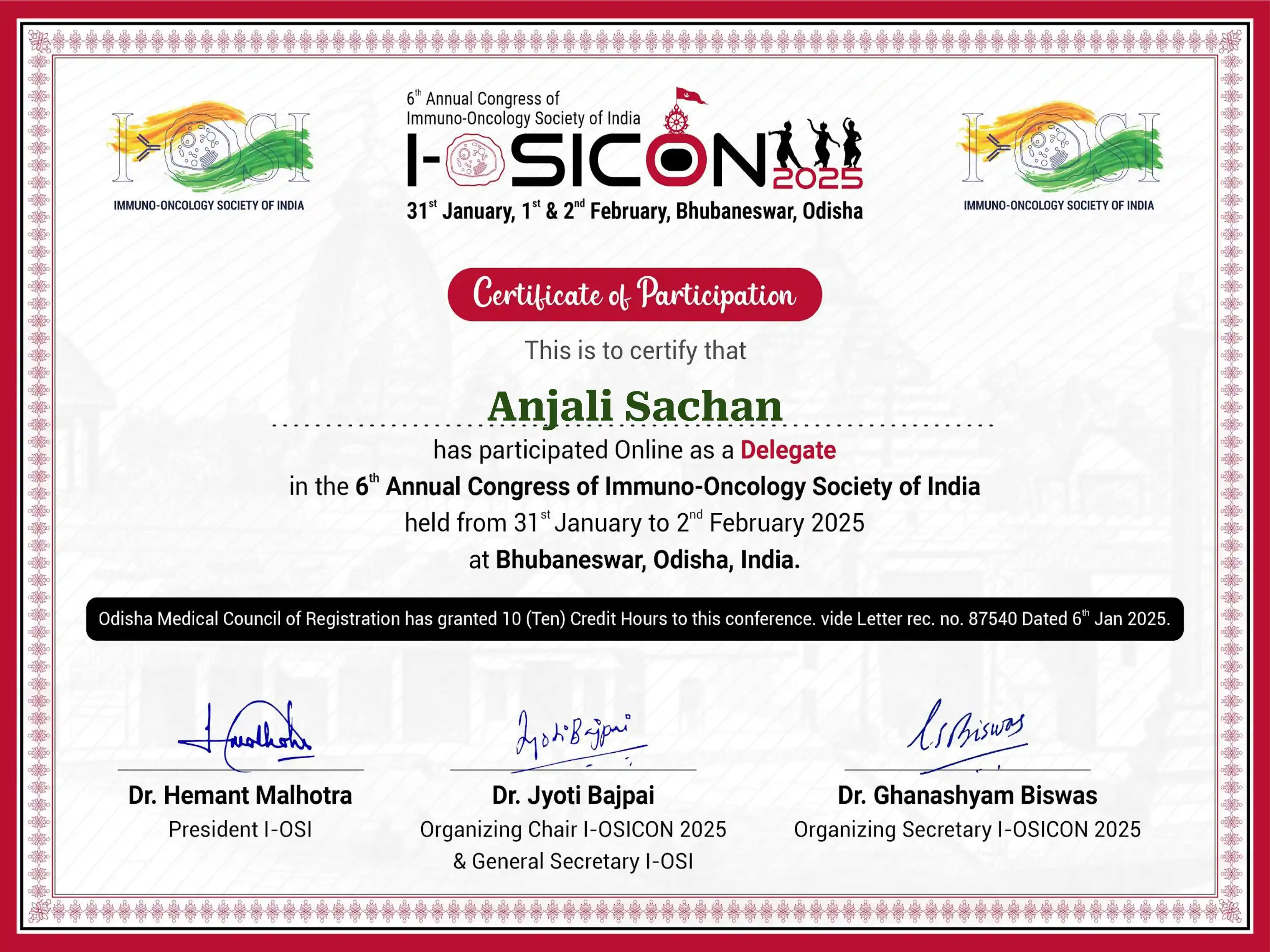 Certificate 1